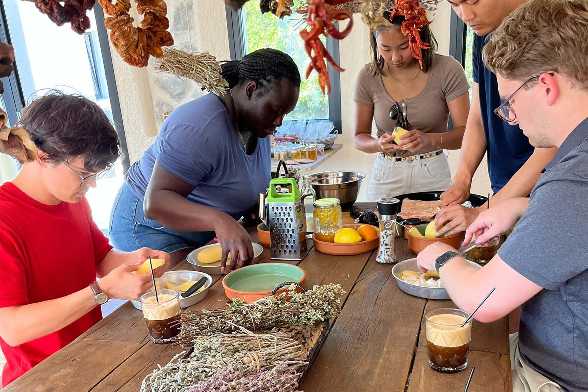 Cooking lessons at the Pantry in Naxos